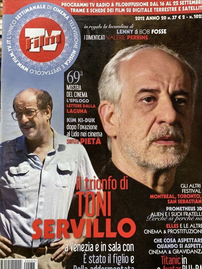 FILM TV magazine side cover Issue 37 16 September 2012