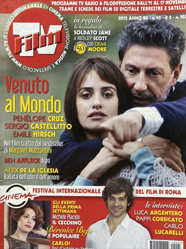 FILM TV magazine side cover Issue 45 11 November 2012