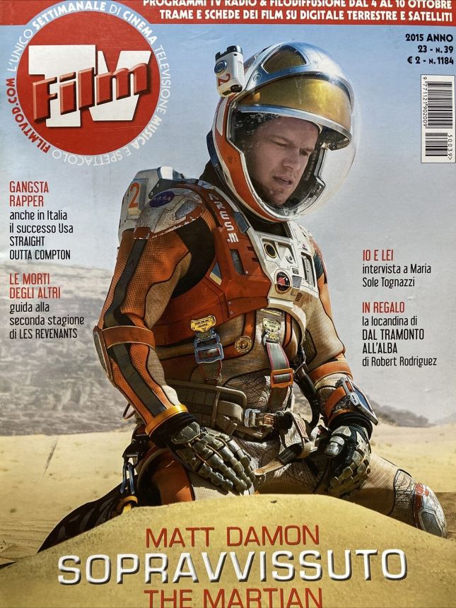FILM TV magazine side cover Issue 39 4 October 2015