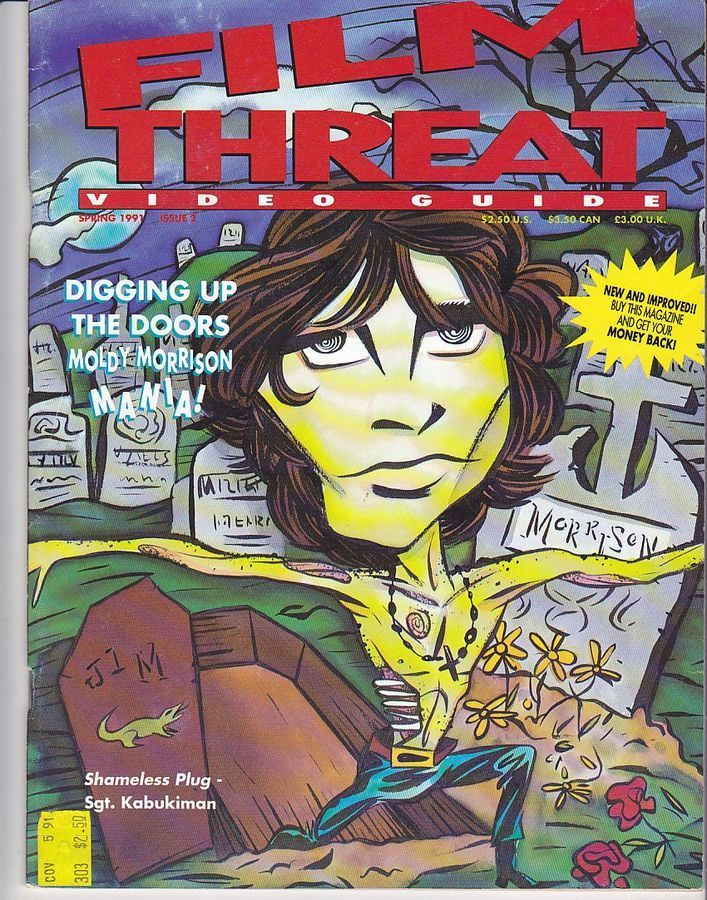FILM THREAT VIDEO GUIDE magazine side cover Issue 2 Spring 1991