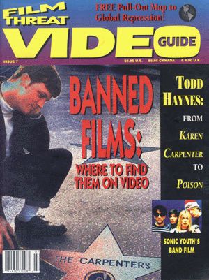 FILM THREAT VIDEO GUIDE magazine side cover Issue 7  1993