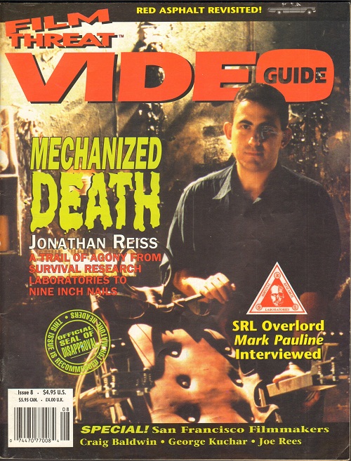 FILM THREAT VIDEO GUIDE magazine side cover Issue 8 February 1993
