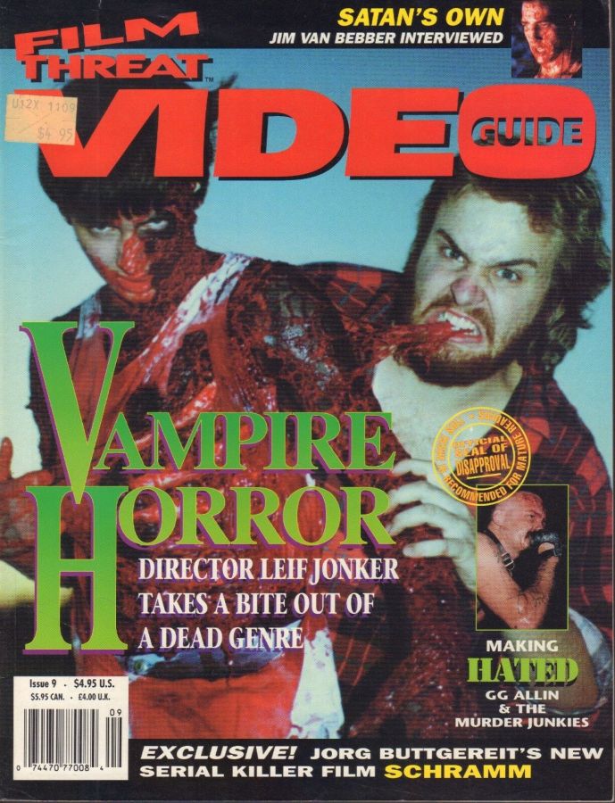 FILM THREAT VIDEO GUIDE magazine side cover Issue 9  1993