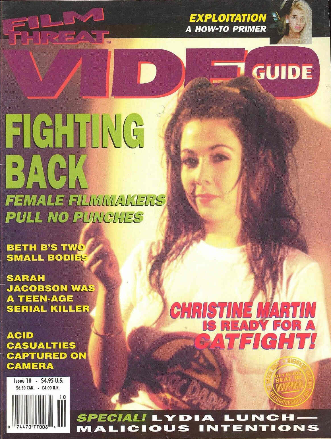 FILM THREAT VIDEO GUIDE magazine side cover Issue 10  1994