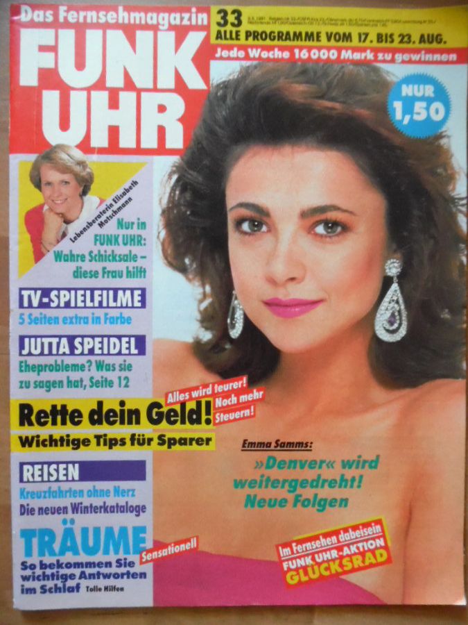 FUNK UHR magazine side cover Issue 33 17 August 1991