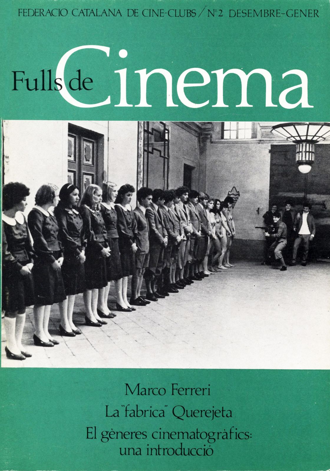 FULLS DE CINEMA magazine side cover Issue 2 December 1978/ January 1979 