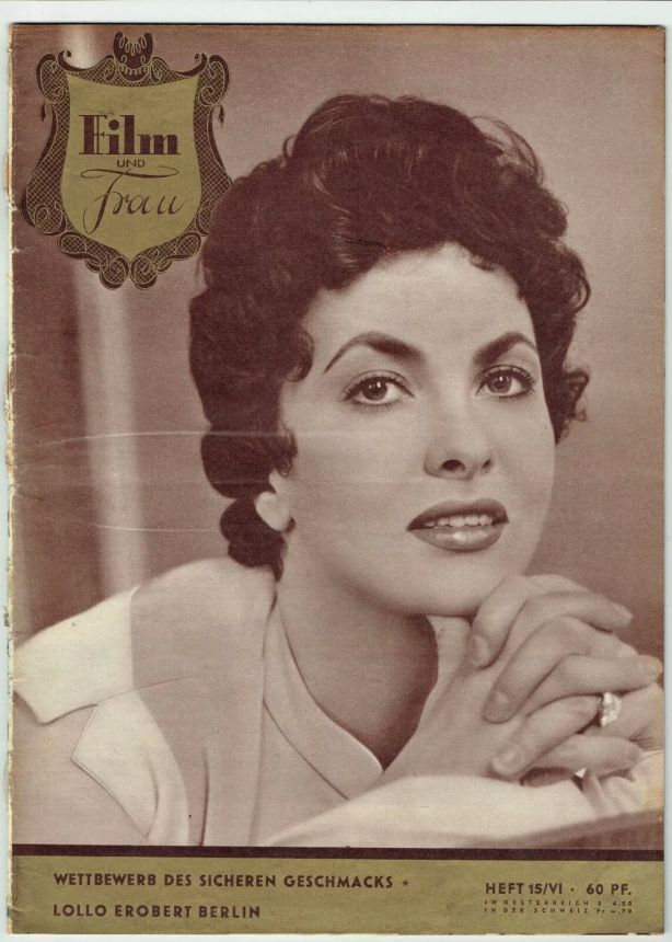 FILM UND FRAU magazine side cover Issue 15   1954