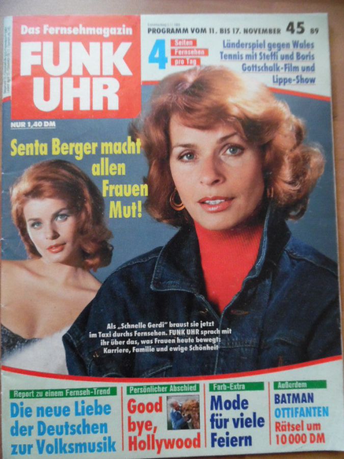 FUNK UHR magazine side cover Issue 45 11 November 1989