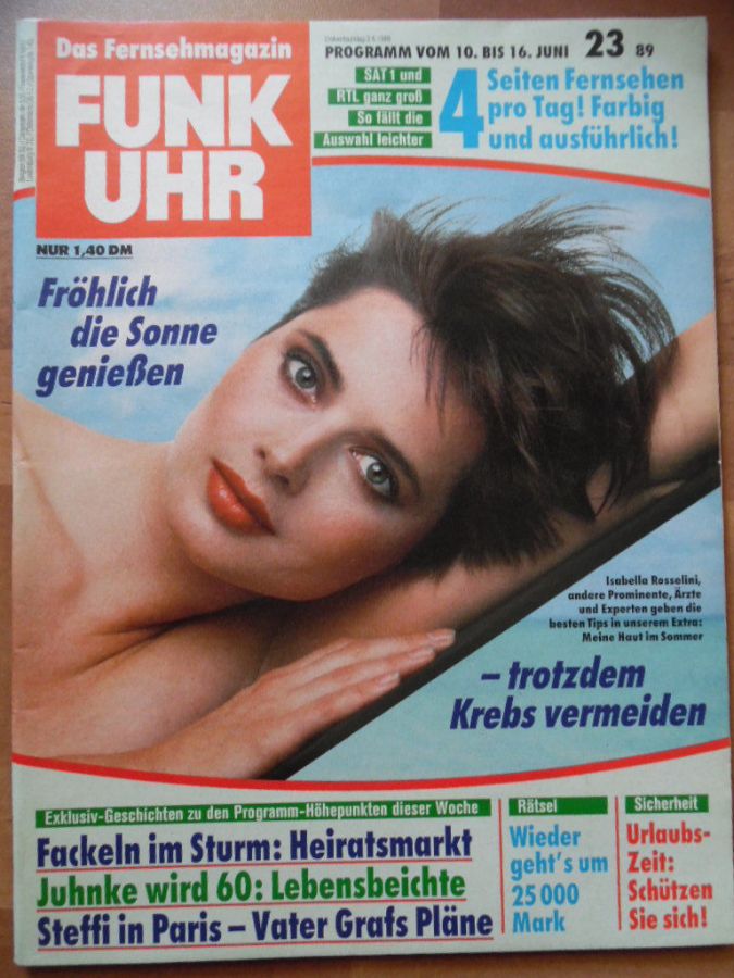 FUNK UHR magazine side cover Issue 23   1989