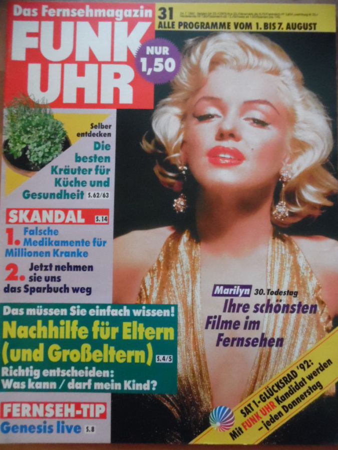 FUNK UHR magazine side cover Issue 31   1992