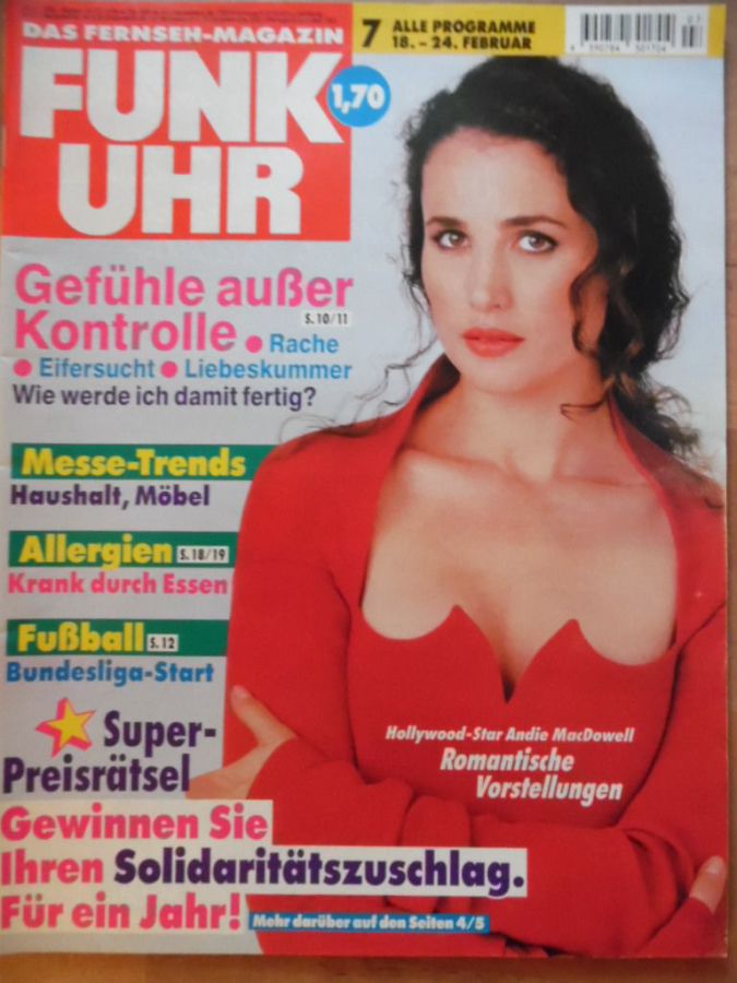 FUNK UHR magazine side cover Issue 7 18 February 1995