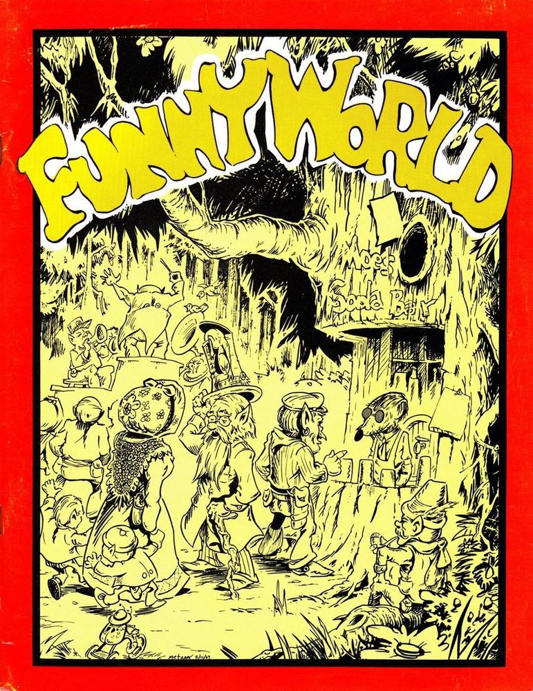 FUNNYWORLD magazine side cover Issue 12 June 1970