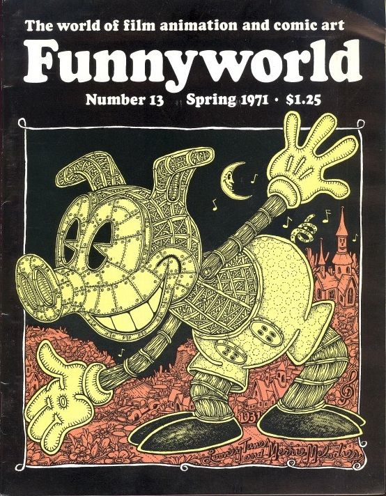 FUNNYWORLD magazine side cover Issue 13 March/Spring 1971