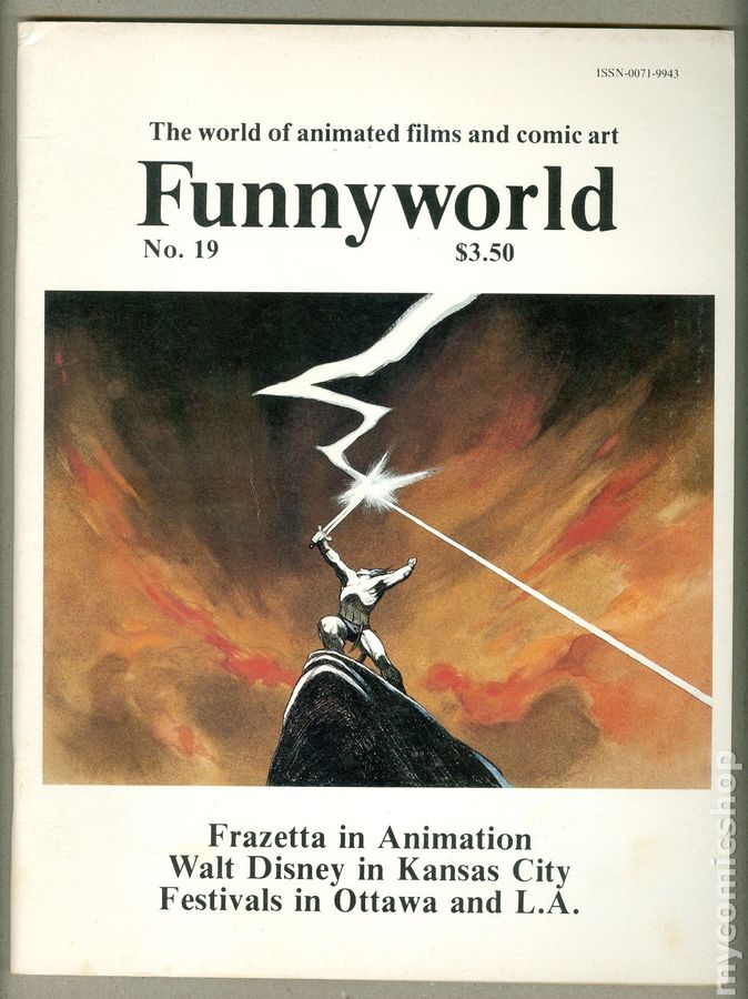 FUNNYWORLD magazine side cover Issue 19 September 1978