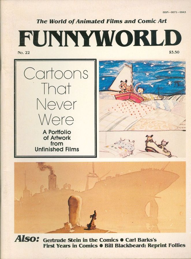 FUNNYWORLD magazine side cover Issue 22 April 1981