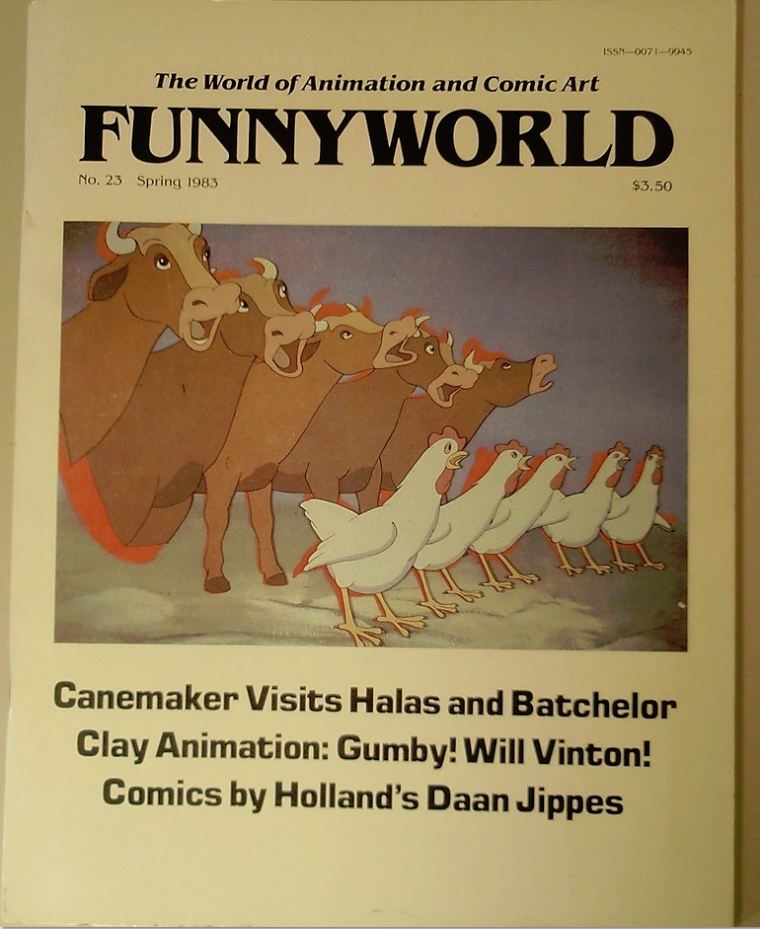 FUNNYWORLD magazine side cover Issue 23 Spring 1983
