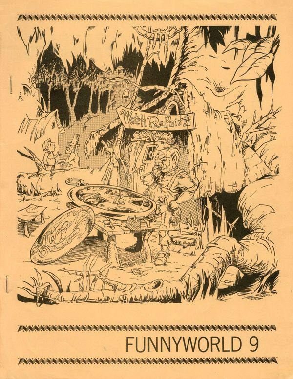 FUNNYWORLD magazine side cover Issue 9  May 1968