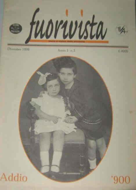 FUORIVISTA magazine side cover Issue 3  December 1999