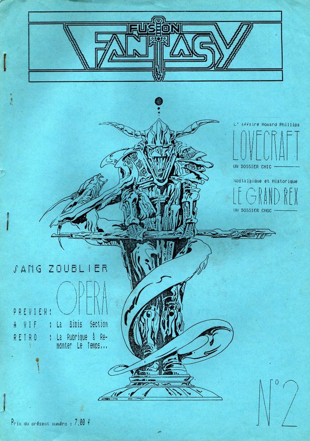 FUSION FANTASY magazine side cover Issue 2 September 1989