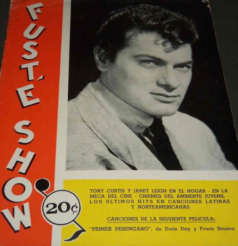 FUSTE SHOW magazine side cover  July 1955