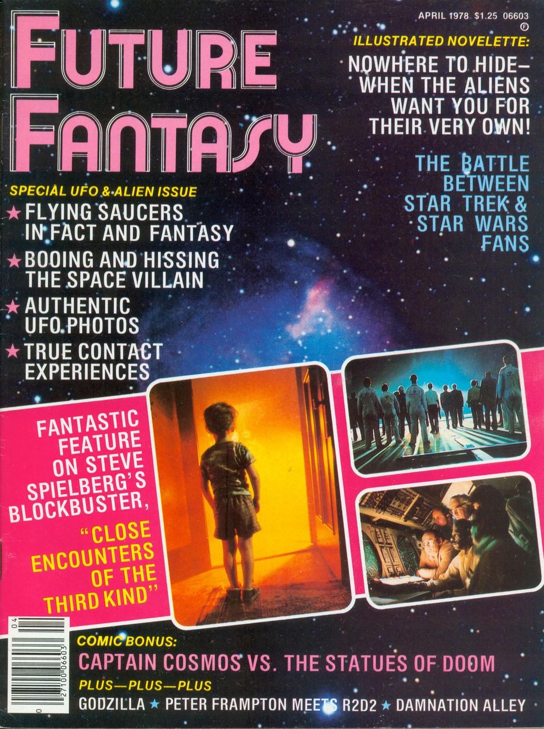 FUTURE FANTASY magazine side cover Issue 2  April 1978
