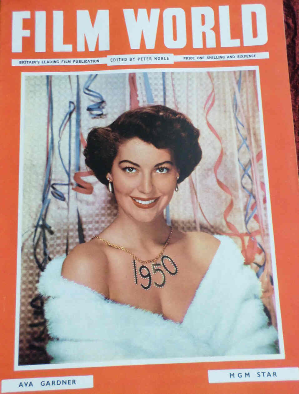 FILM WORLD magazine side cover December 1949