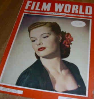 FILM WORLD magazine side cover Issue 3  1949