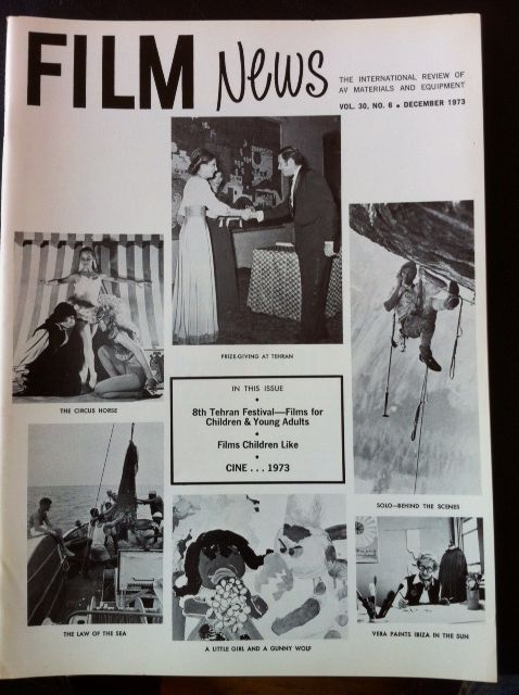 FILM NEWS (AV) magazine cover  Vol 30 # 6 December 1973