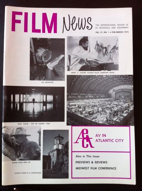 FILM NEWS (AV) magazine side cover  Vol 31 # 1 February/March 1974