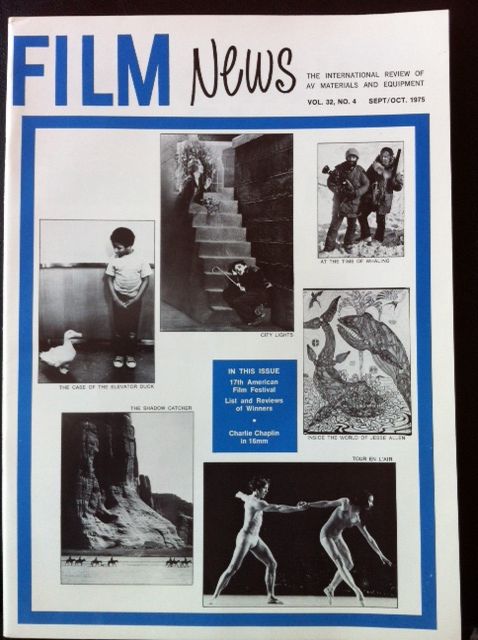 FILM NEWS (AV) magazine side cover  Vol 32 # 4 September/October 1975