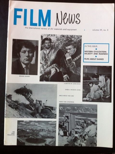 FILM NEWS (AV) magazine cover  Vol 29 # 5 October 1972
