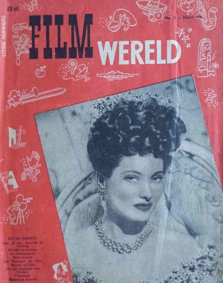 FILM WERELD magazine side cover Issue 11  March 1946