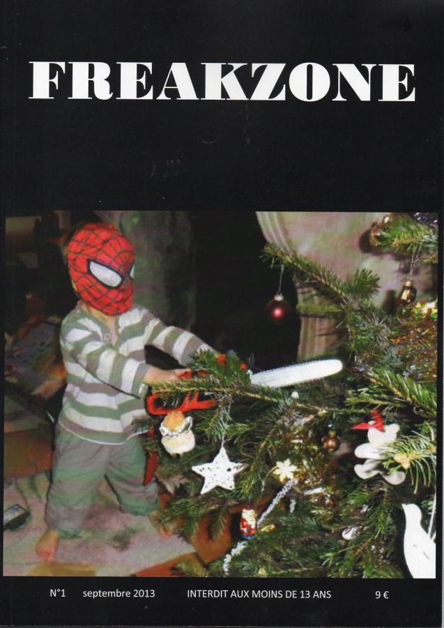 FREAKZONE magazine side cover Issue 1  September 2013