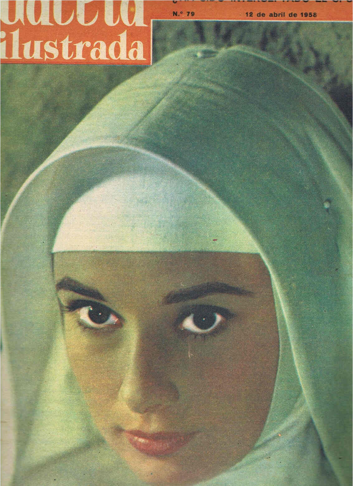 GACETA ILUSTRADA magazine side cover Issue 79 12 April 1958