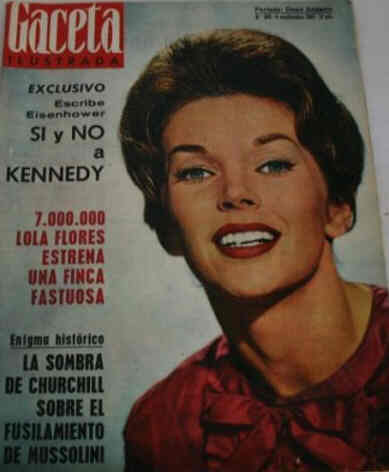 GACETA ILUSTRADA magazine side cover Issue 309  1962