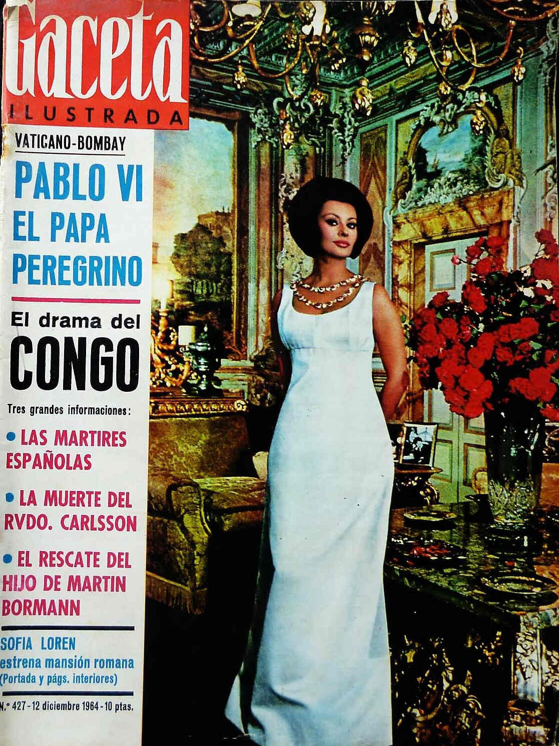 GACETA ILUSTRADA magazine side cover Issue 427 12 December 1964