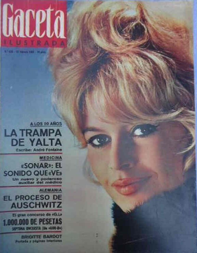 GACETA ILUSTRADA magazine side cover Issue 436  1965