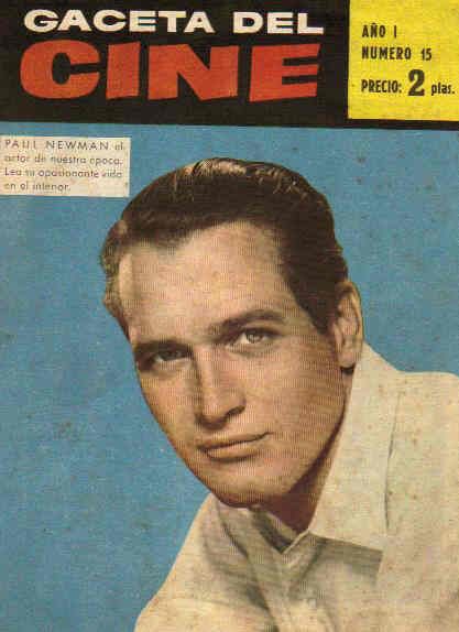 GACETA DEL CINE magazine side cover Issue 15  1960