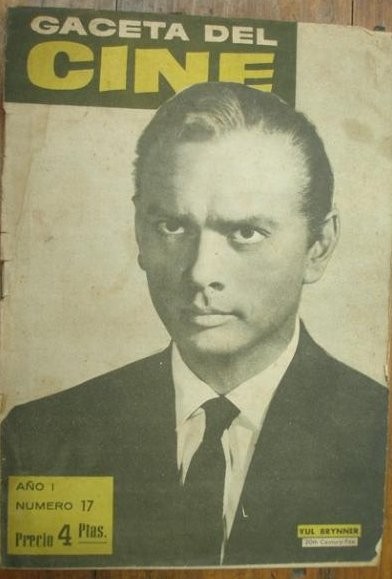 GACETA DEL CINE magazine side cover Issue 17  1960