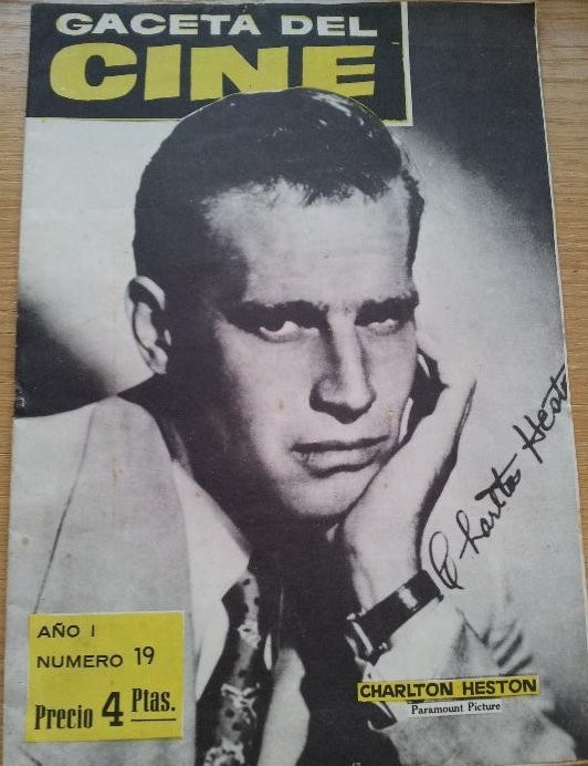 GACETA DEL CINE magazine side cover Issue 19  1960