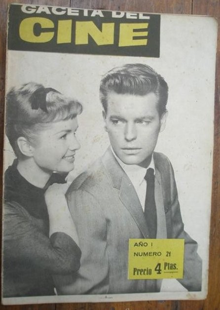 GACETA DEL CINE magazine side cover Issue 21  1960