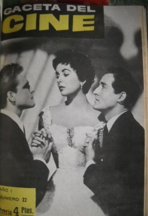 GACETA DEL CINE magazine side cover Issue 22  1960
