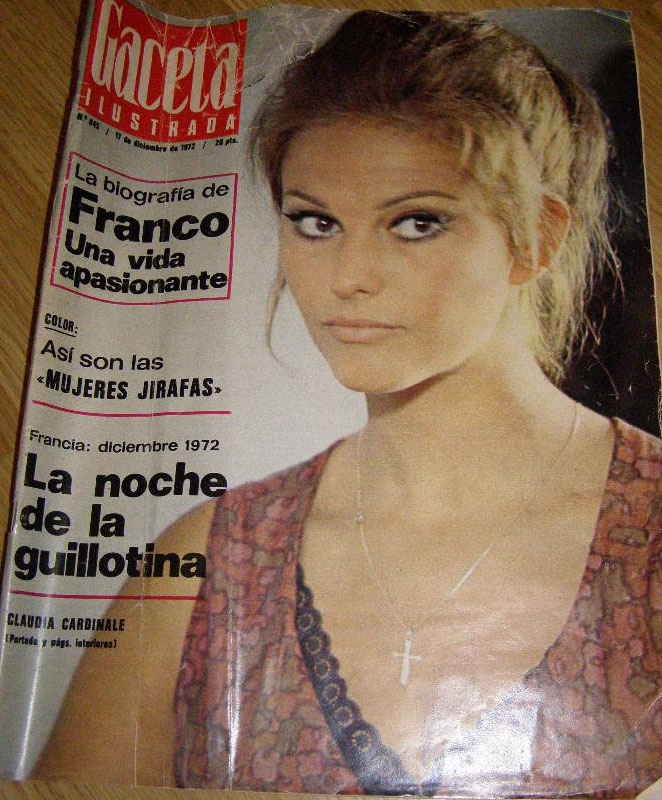 GACETA ILUSTRADA magazine side cover Issue 845 17 December 1972