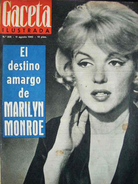 GACETA ILUSTRADA magazine side cover Issue 305 11 August 1962
