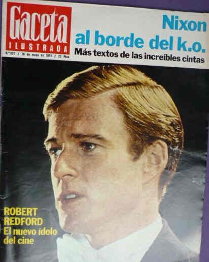 GACETA ILUSTRADA magazine side cover 26 May 1974