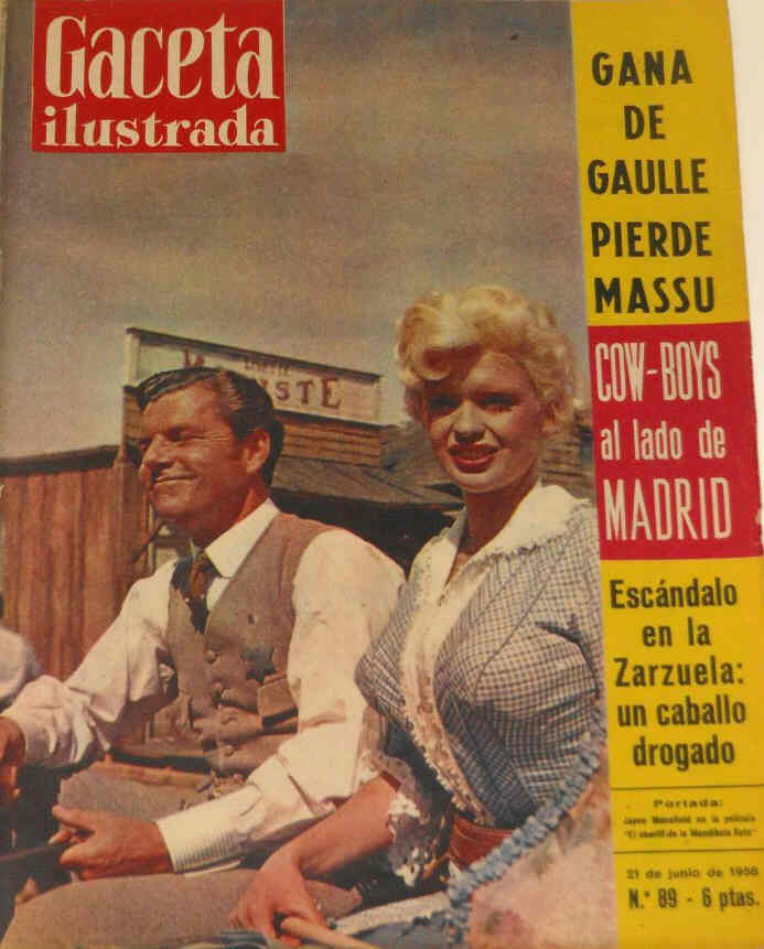 GACETA ILUSTRADA magazine side cover Issue 89 21 June 1958