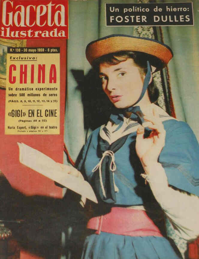 GACETA ILUSTRADA magazine side cover Issue 138 30 May 1959