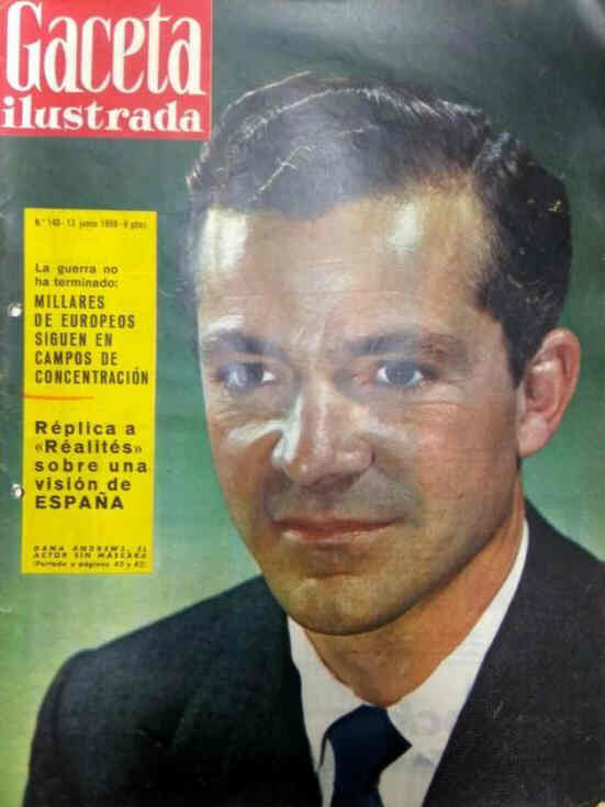 GACETA ILUSTRADA magazine side cover Issue 140 13 June 1959