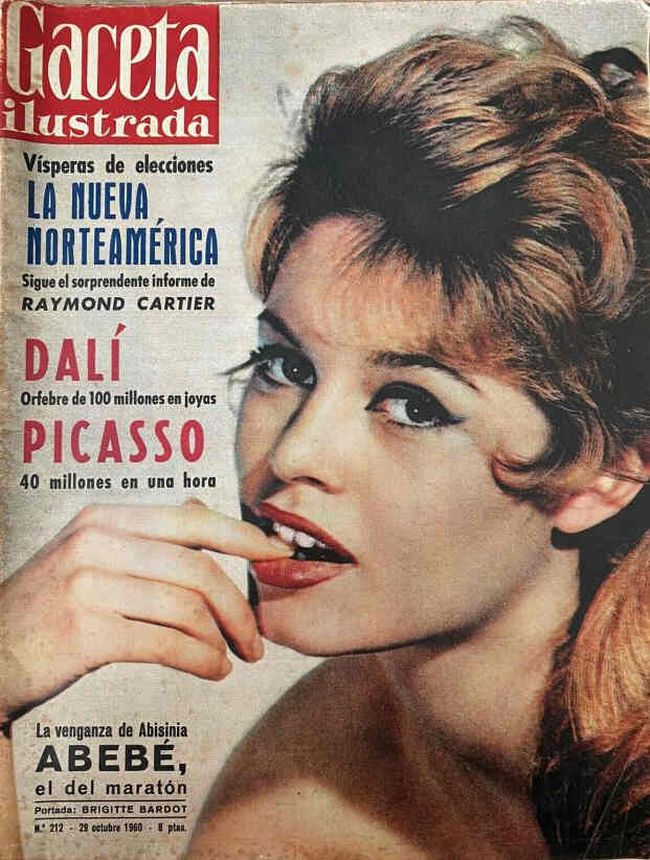 GACETA ILUSTRADA magazine side cover Issue 212 29 October 1960