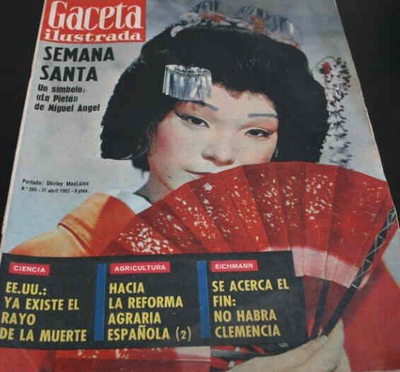 GACETA ILUSTRADA magazine side cover Issue 289 13 July 1962